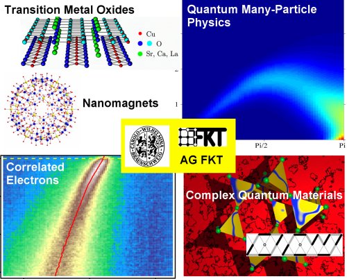 Prof. Dr. Wolfram Brenig AG FKT, Technical University Braunschweig, Quantum Liquids and 
Solids, Low Dimensional Quantum Magnets, Highly Frustrated Magnets, Correlated Electron Systems, Quantum Critical Systems, Supramolecular Magnets, Unconventional Transport, Novel Materials, Numerical Simulations, Many-Body Physics